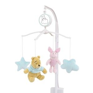Disney Winnie the Pooh & Piglet Nursery Mobile - Blue, Pink, Yellow